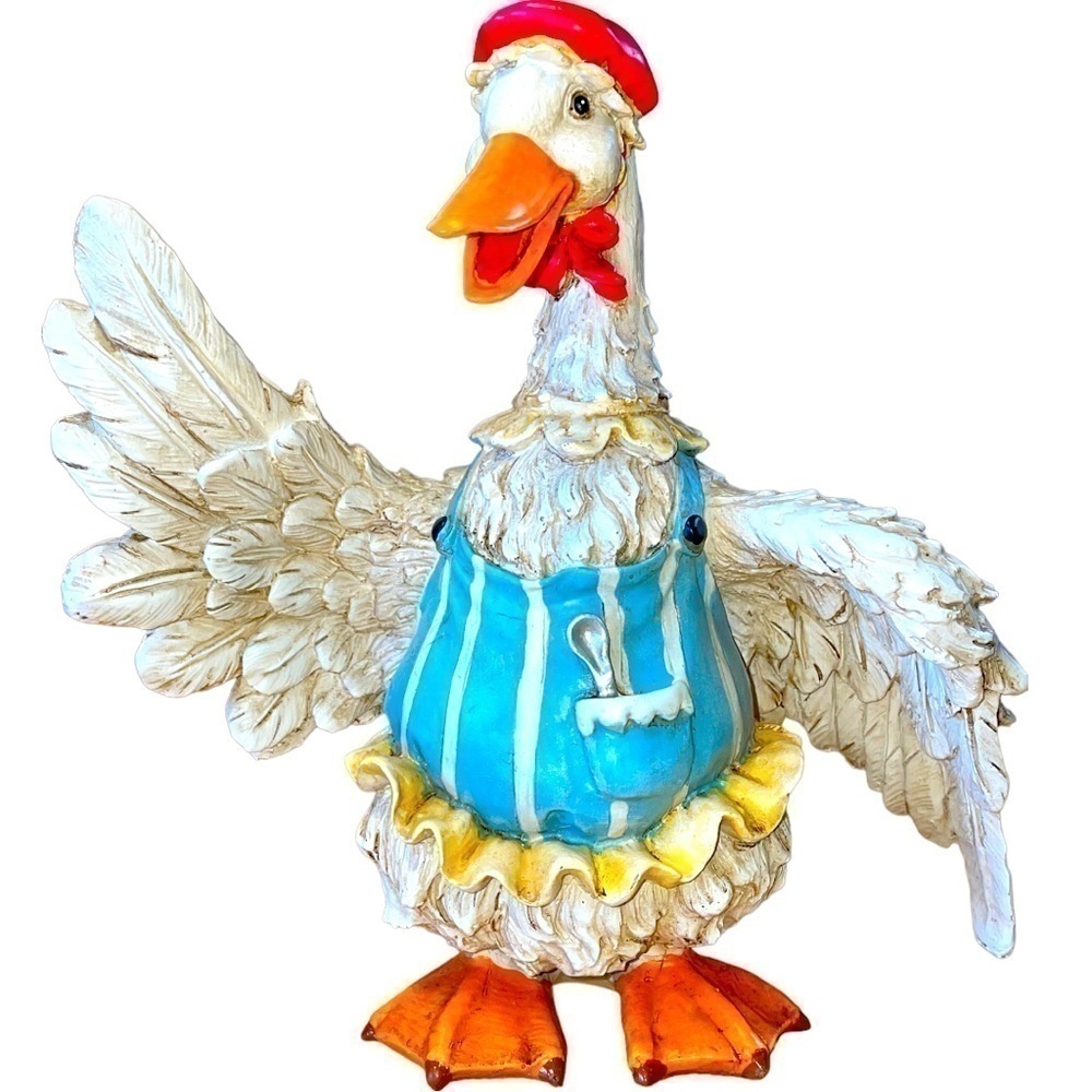 Resin Mother Goose, lots of personality!, no brand tag, excellent condition